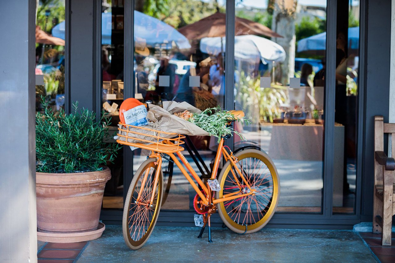 Bike outside store