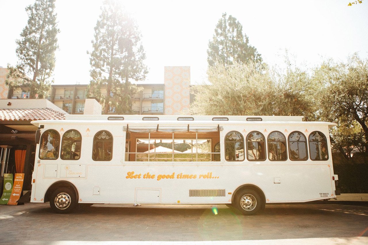 White bus