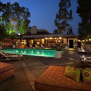 Pool at night