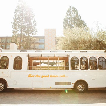 White bus
