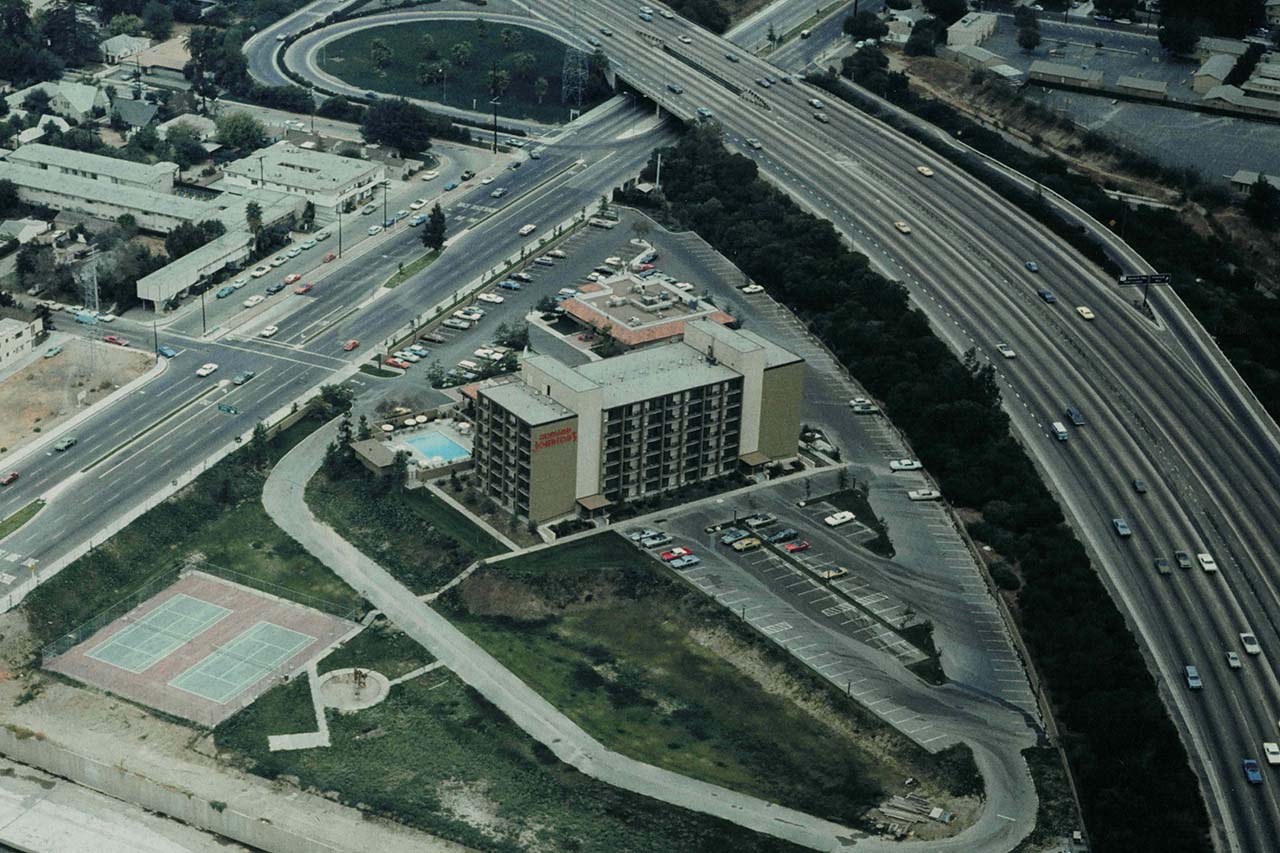 Aerial view of building