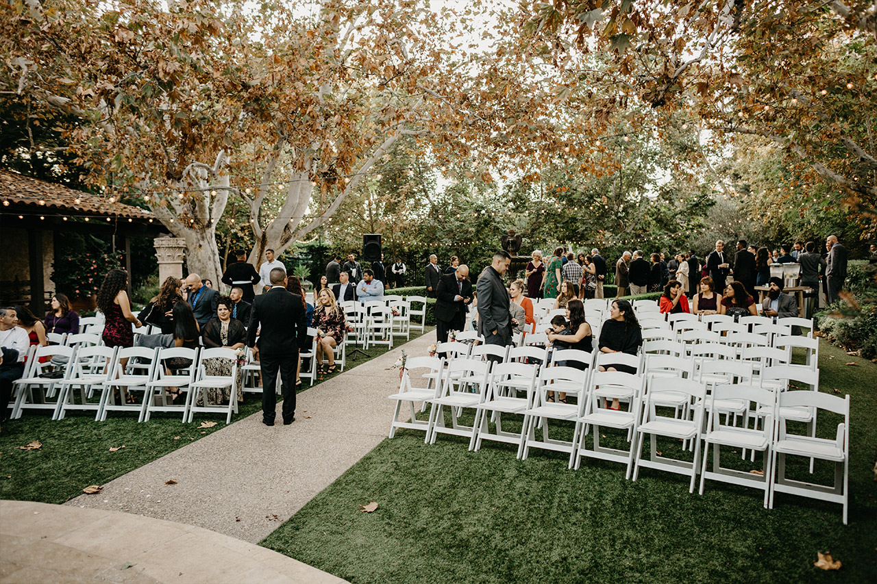 Moments before the ceremony