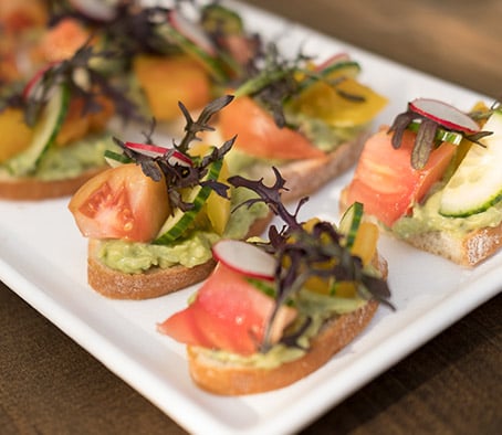 Avocado toast appetizer