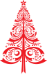 red christmas tree icon