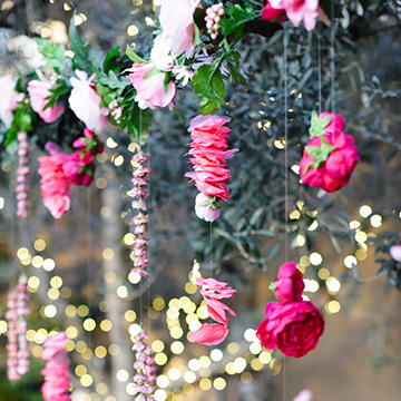 Hanging flowers