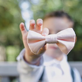 Child with bow