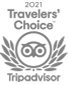 Trip Advisor Travelers' Choice 2021 Award Badge