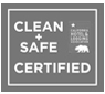Clean and Safe Certified Badge